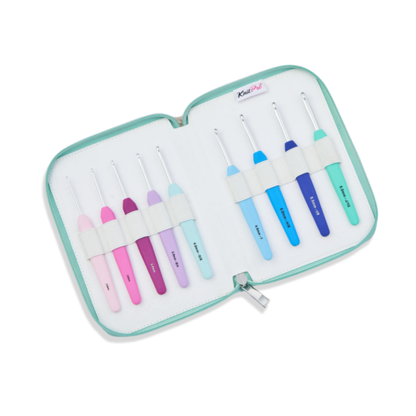 KnitPro Waves 2.0 Deluxe - Set met haaknaalden (9 st)